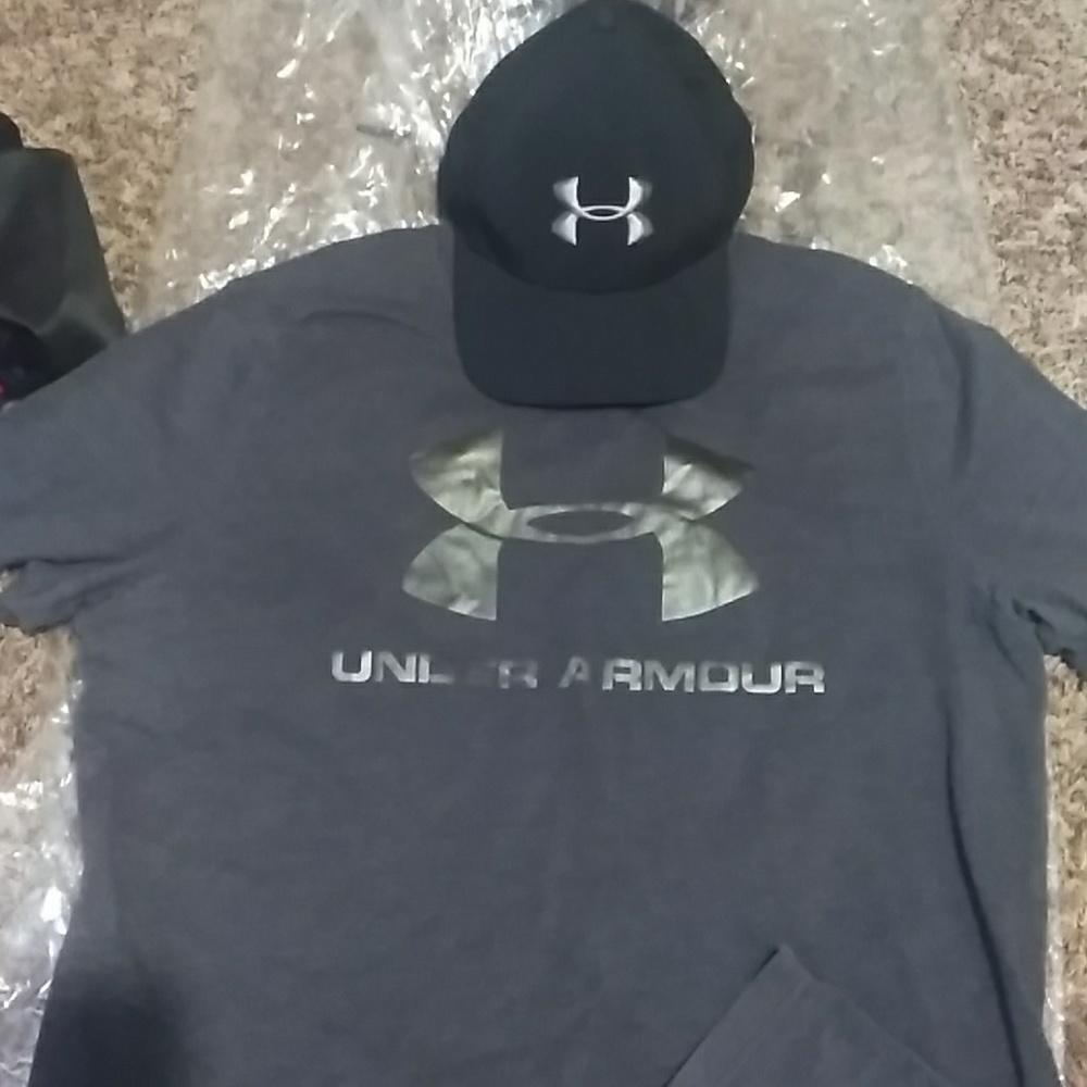 Under Armour shirt & cap